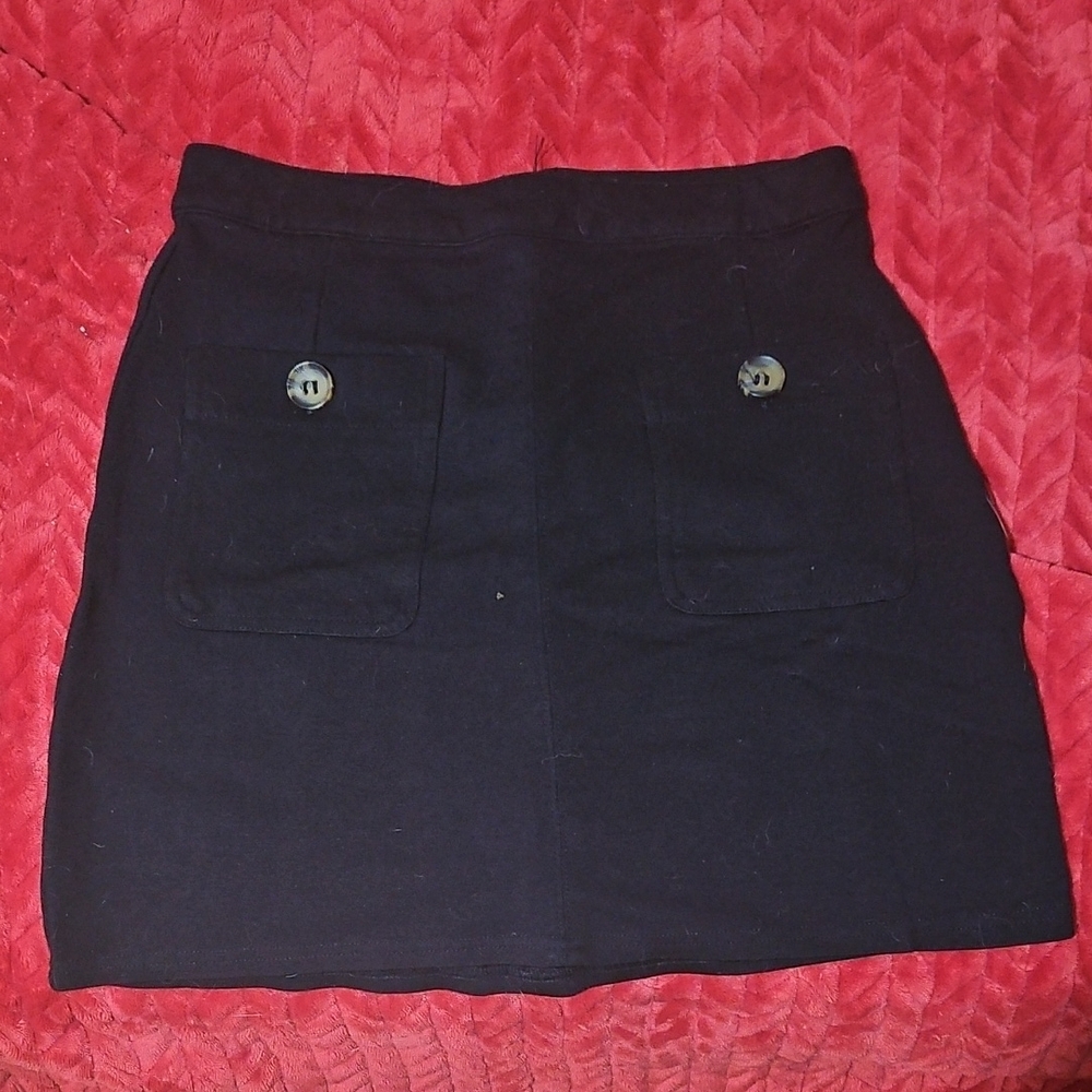 Streetwear Society Black Mini Skirt with Pockets